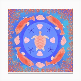 Turtle Mandala  Canvas Print