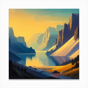 Landscape Painting 97 Canvas Print