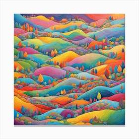 Colorful Landscape Canvas Print