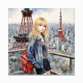 Tokyo Skyline Canvas Print