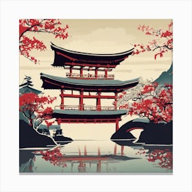 Japanese Pagoda 2 Canvas Print