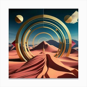 Abstract Desert Landscape Canvas Print