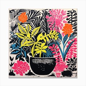 'Plants In A Pot' Canvas Print