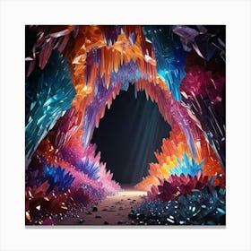 Cave Of Crystals 2 Canvas Print