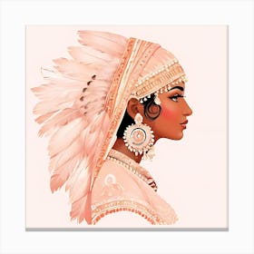 Indian Woman Canvas Print