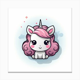 Cute Unicorn 546 Canvas Print