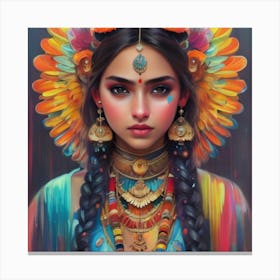 Indian Girl Canvas Print
