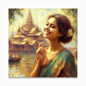 Thailand on the wall Canvas Print