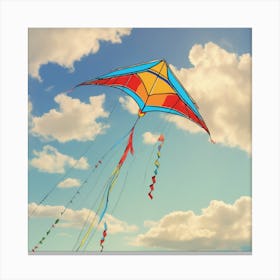 Kite Flying In The Sky Canvas Print