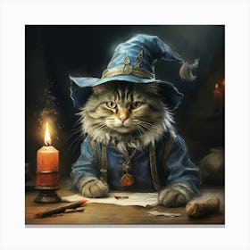 Wizard Cat 3 Canvas Print