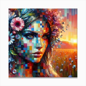 Portrait Artwork 70 Canvas Print