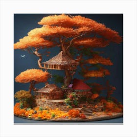 Miniature Tree House Canvas Print