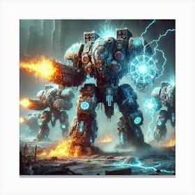 Elemental War Machines Converted Canvas Print