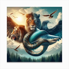 Extreme animals Canvas Print