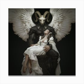 Demon And his bride Canvas Print