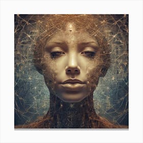 Woman'S Head 3 Canvas Print