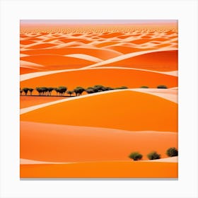 Sahara Countryside Peaceful Landscape (73) Canvas Print