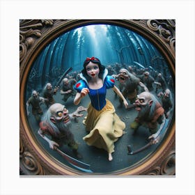 Snow White And The Seven Dwarfs 8 Canvas Print