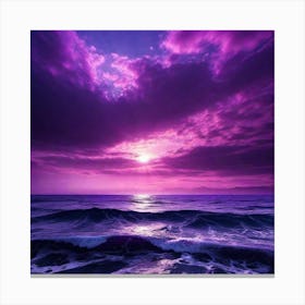 Purple Sunset Canvas Print