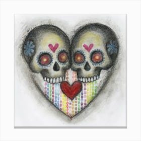 Day Of The Dead Skulls Canvas Print