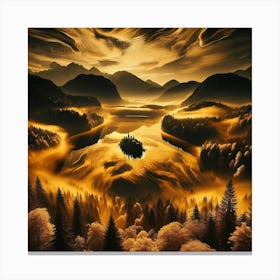 Golden Lake 1 Canvas Print