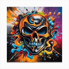 Skull Painting 2 Canvas Print