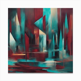 Abstract Cityscape Canvas Print