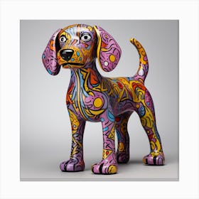 Colorful Dog Canvas Print