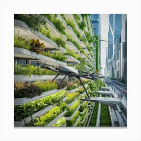 Urban Farming In New York City Canvas Print