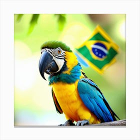 Parrot In Brazil Canvas Print