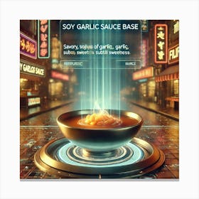 Soy Garlic Sauce Base Scifi Corrected Canvas Print