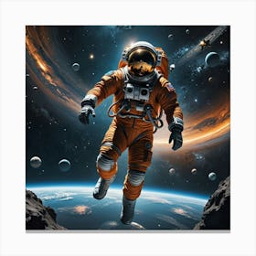 Weightless Wonder: A Glimpse of the Unknown Canvas Print