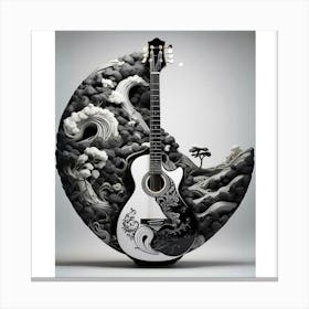 Yin and Yang in Guitar Harmony 22 Canvas Print