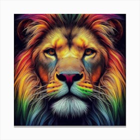 Rainbow Lion 1 Canvas Print