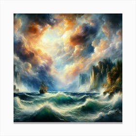 Stormy Seas 5 Canvas Print