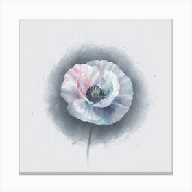 Watercolor Poppy Canvas Print