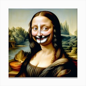 Mona Lisa Extravaganza Canvas Print