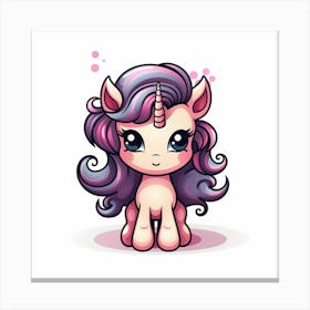 Cute Unicorn 504 Canvas Print