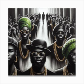 Group Of Black Men Canvas Print