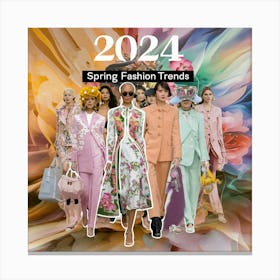 2024 Spring Fashion Trends Canvas Print