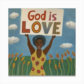 God Is Love 1 Canvas Print