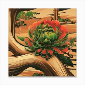 Asian Flower Canvas Print