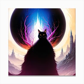 Cat In The Sky Canvas Print