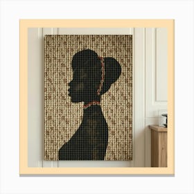 Silhouette Of A Woman Canvas Print