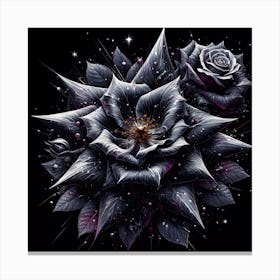 Black Roses 2 Canvas Print