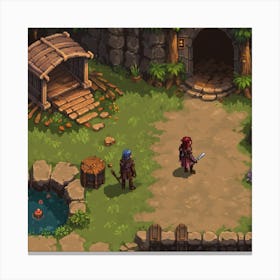 Pixel RPG Game 4 Canvas Print