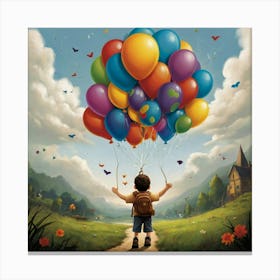 Default Up Kids Art Print 0 Canvas Print