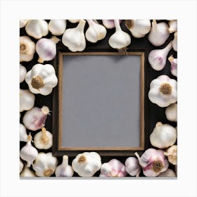 Garlic Frame - Garlic Stock Videos & Royalty-Free Footage Canvas Print