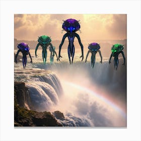 Aliens In The Sky Canvas Print