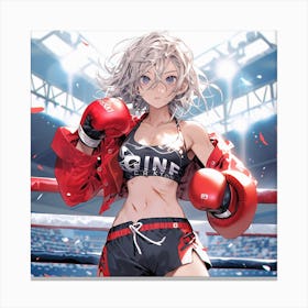 Boxing Girl 1 Canvas Print